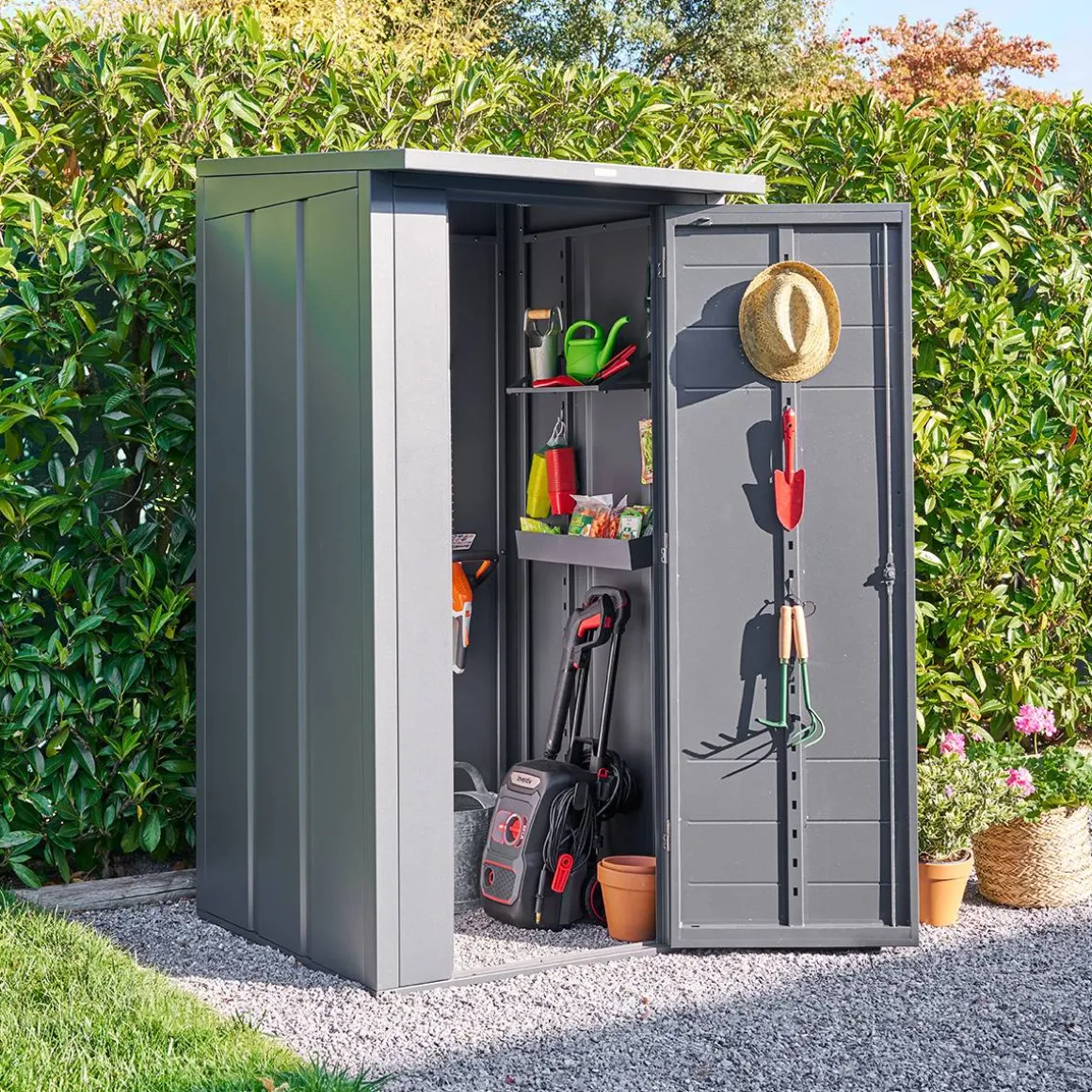 Armoire de jardin FORGIA Graphite