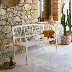 Banc de jardin ALVERNIA Argile