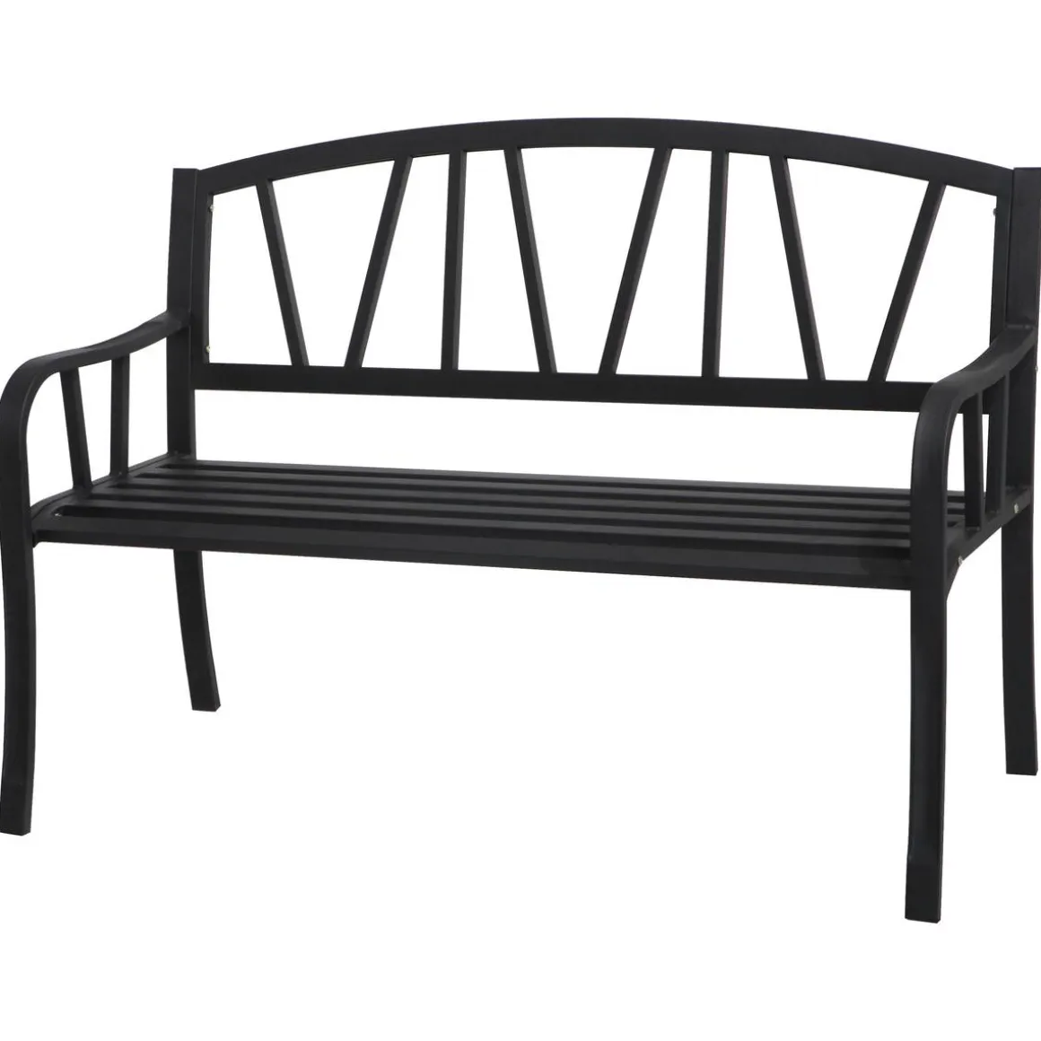Banc de jardin ALVERNIA Noir