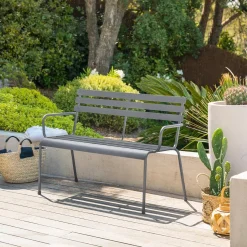 Banc de jardin GREENSBORO Graphite