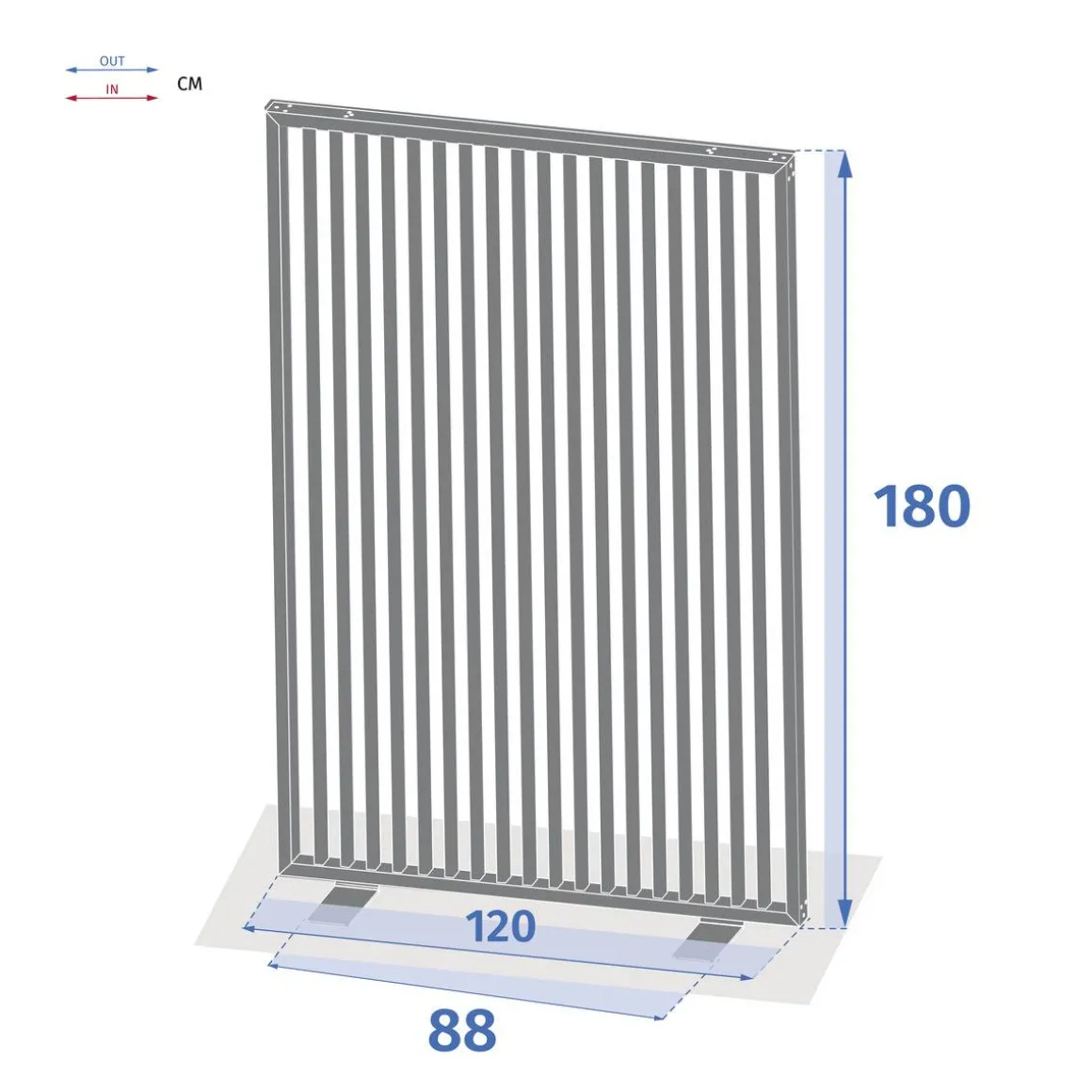 Brise-vue d'extérieur ZUPTA Graphite