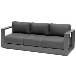 Canapé de jardin ALLURE Graphite & Gris zebrano