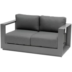 Canapé de jardin ALLURE Graphite & Gris zebrano