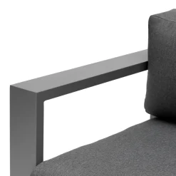 Canapé de jardin ALLURE Graphite & Gris zebrano