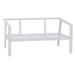 Canapé de jardin PAVANE Beige ficelle & Blanc