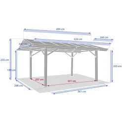 Carport BELIZE Miel