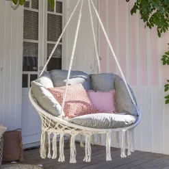 Chaise de détente suspendue CORDESSA Noisette
