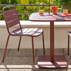 Chaise de jardin ALEGORIA Acajou