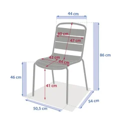 Chaise de jardin ALEGORIA Acajou