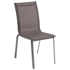 Chaise de jardin empilable AXANT Wengé & Praline