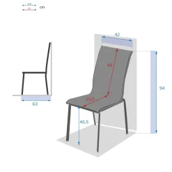 Chaise de jardin empilable AXANT Wengé & Praline