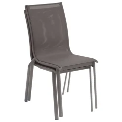 Chaise de jardin empilable AXANT Wengé & Praline