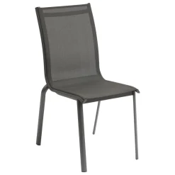 Chaise de jardin empilable AXANT Anthracite & Graphite