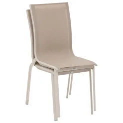 Chaise de jardin empilable AXANT Lin & Argile