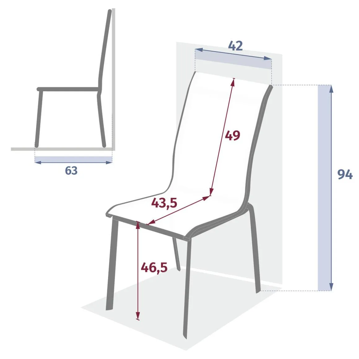 Chaise de jardin empilable AXANT Lin & Argile