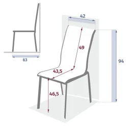Chaise de jardin empilable AXANT Lin & Argile