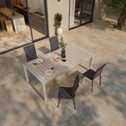 Chaise de jardin empilable AXANT Lin & Argile