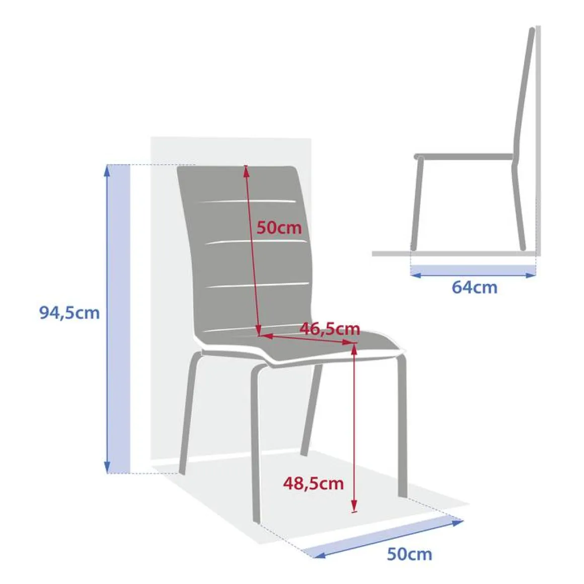 Chaise de jardin empilable DIESE Ivoire & Argile