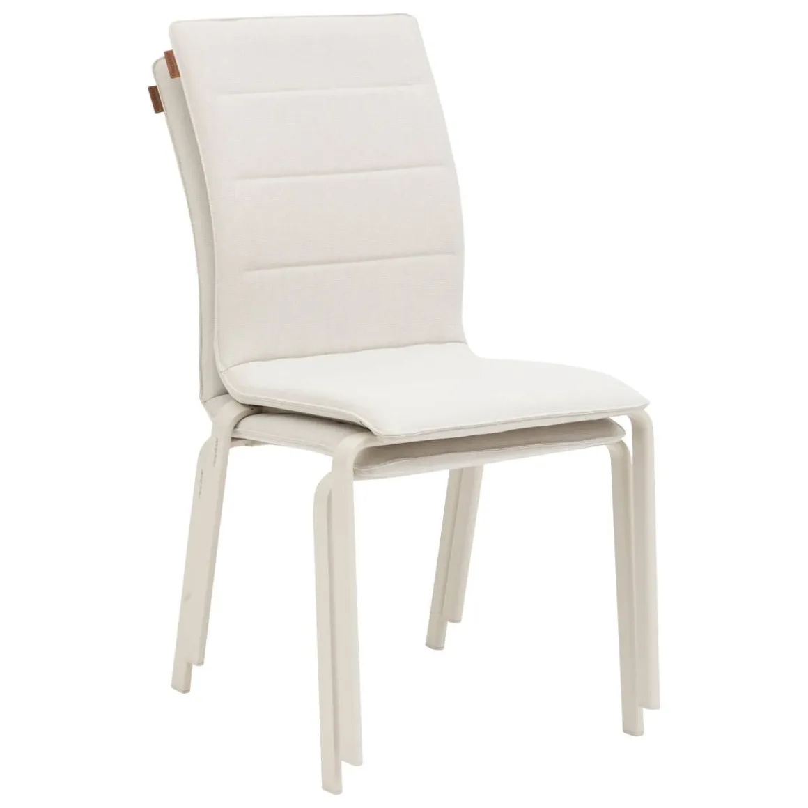 Chaise de jardin empilable DIESE Ivoire & Argile