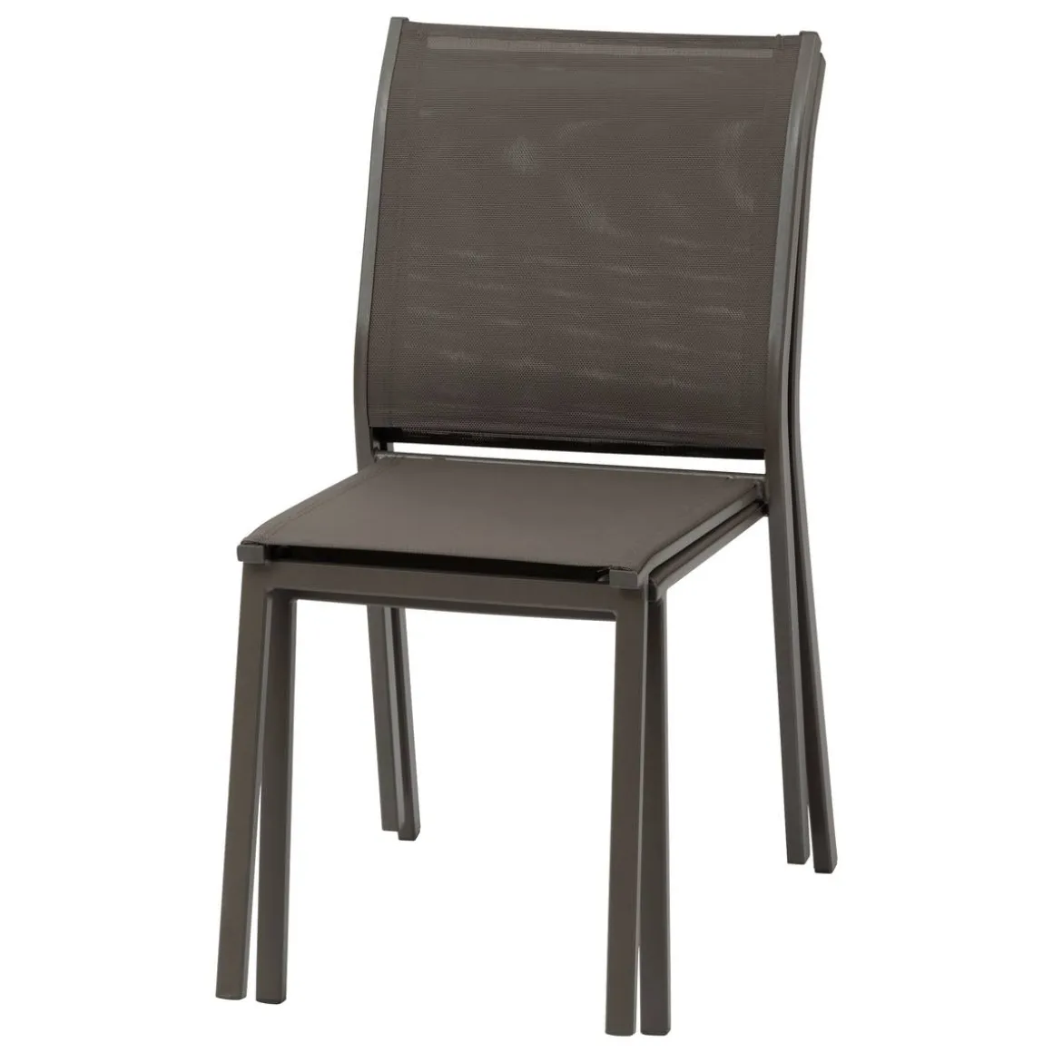Chaise de jardin empilable ESSENTIA Wengé & Praliné