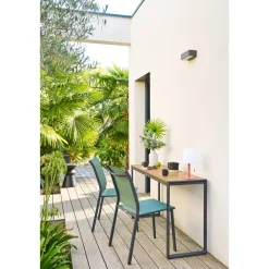 Chaise de jardin empilable ESSENTIA Vert olive & Graphite