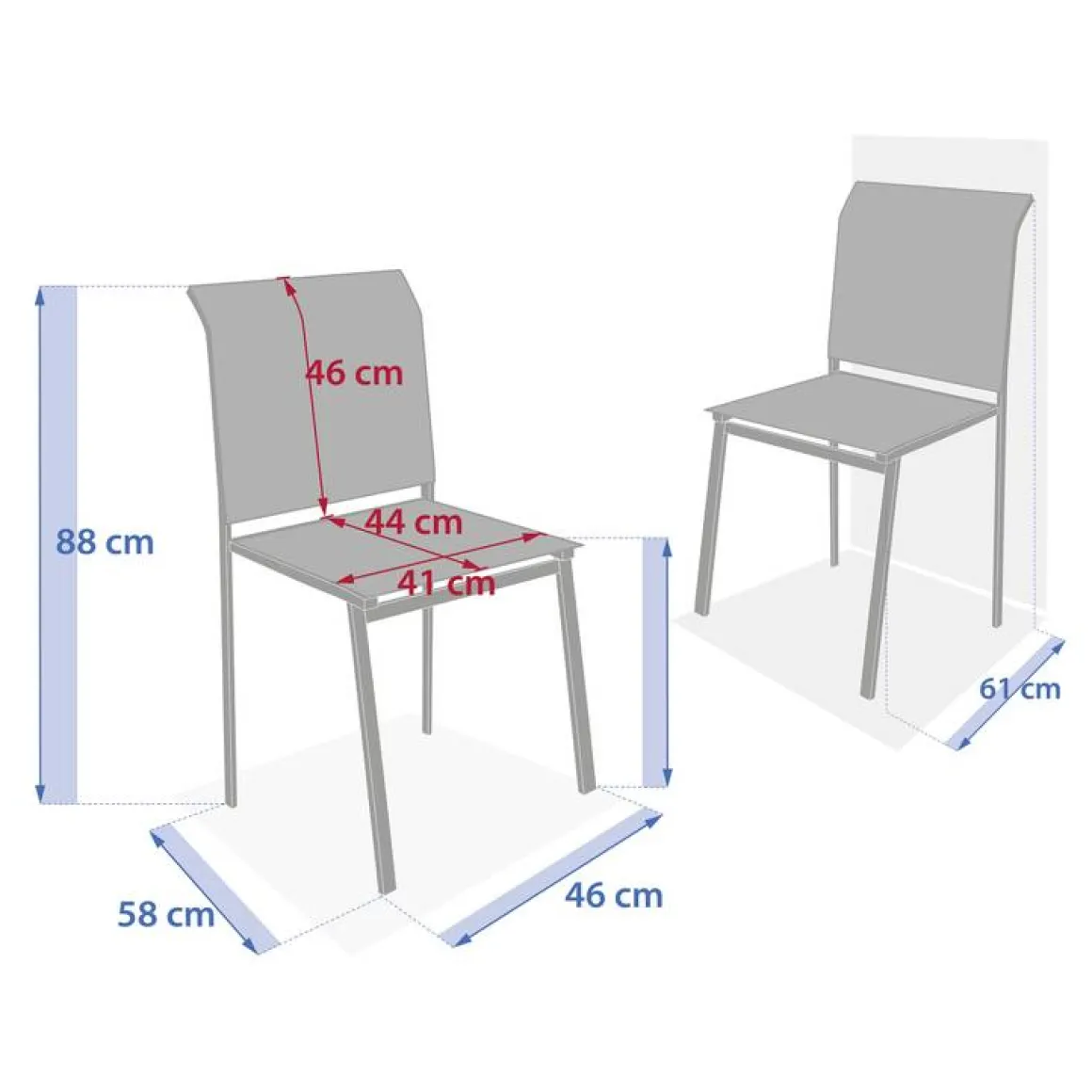 Chaise de jardin ESSENTIA Acajou