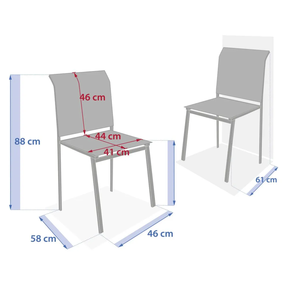 Chaise de jardin ESSENTIA Noisette / Café
