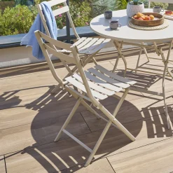 Chaise de jardin pliante GREENSBORO Argile
