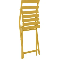 Chaise de jardin pliante GREENSBORO Jaune moutarde