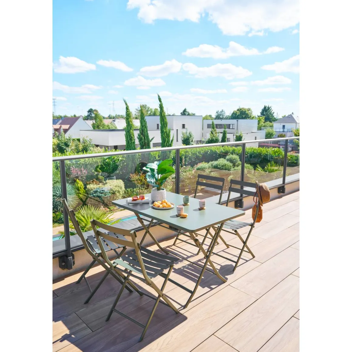 Chaise de jardin pliante GREENSBORO Vert laurier