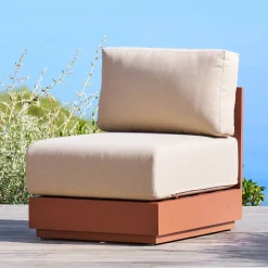 Chauffeuse de jardin ALLURE Beige / Acajou
