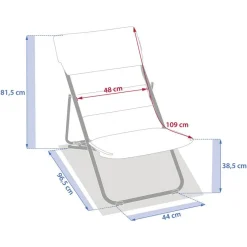 Chilienne de jardin pliable NILLIA Noisette / Café