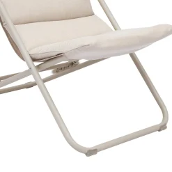 Chilienne de jardin pliable NILLIA Lin / Argile