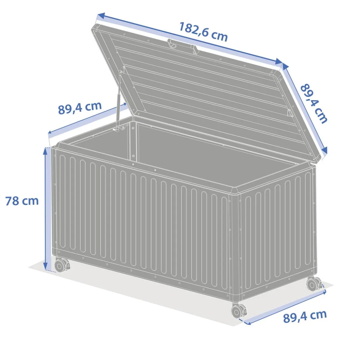 Coffre de rangement EDENIO Argile