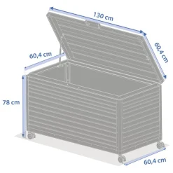 Coffre de rangement EDENIO Graphite
