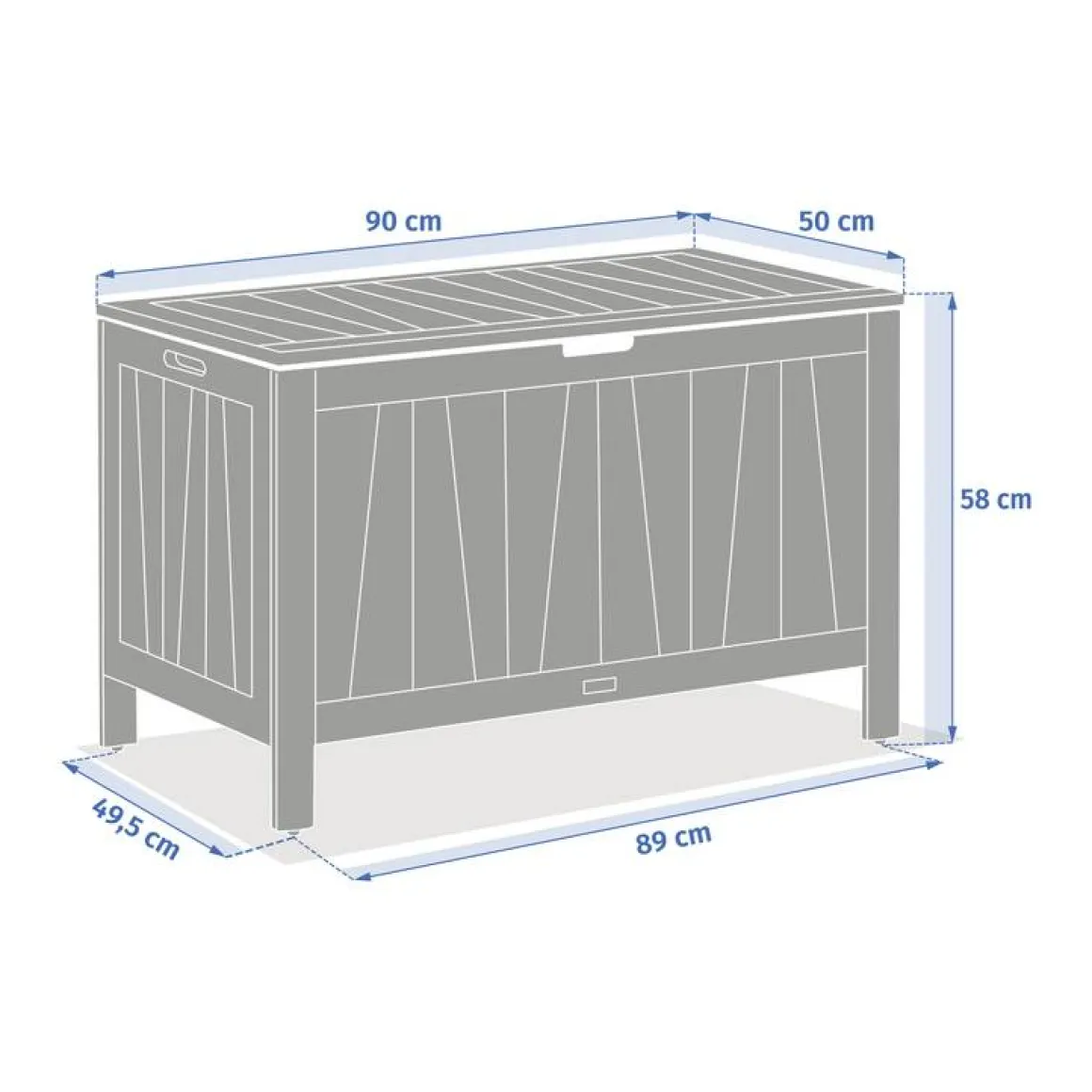 Coffre de rangement LODGIA Beige