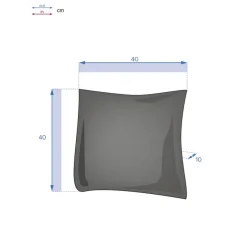 Coussin déco d'extérieur KORAI Bleu canard