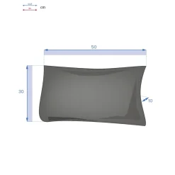 Coussin déco d'extérieur KORAI Taupe
