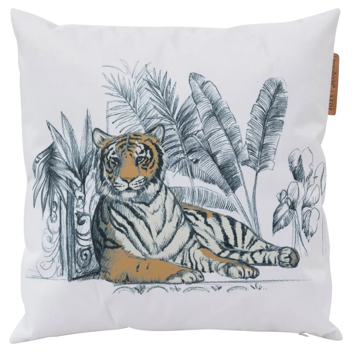 Coussin déco d'extérieur MAORIA motif Tigre