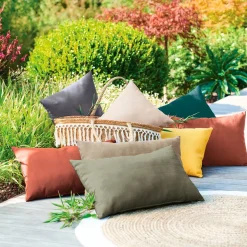 Coussin déco KORAÏ Vert Laurier