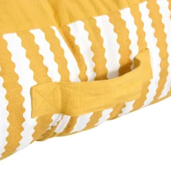 Coussin de sol d'extérieur rectangulaire POOLSIDE Jaune