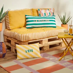 Coussin d'extérieur rectangulaire POOLSIDE Jaune