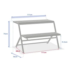 Ensemble de balcon DRILIA Argile