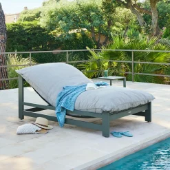 Ensemble lit piscine MOREAL + table d’appoint EVASION Laurier