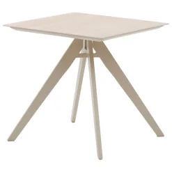 Ensemble table de jardin carrée + 2 chaises TERZANO Argile