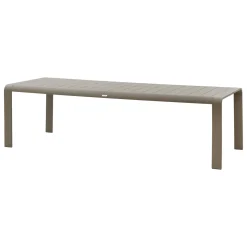 Ensemble table de jardin DOMILLY + 10 fauteuils empilables RIU Café