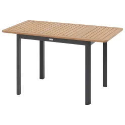 Ensemble table de jardin extensible FOLYA + 4 chaises AXANT Graphite