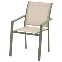 Ensemble table de jardin extensible ÉVASION + 10 fauteuils empilables ESSENTIA Laurier & Lin