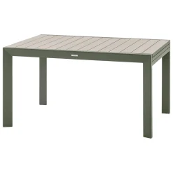 Ensemble table de jardin extensible ÉVASION + 10 fauteuils empilables ESSENTIA Laurier & Lin