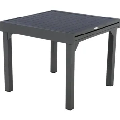 Ensemble table de jardin extensible PIAZZA + 2 lots de 4 chaises MODULA Graphite